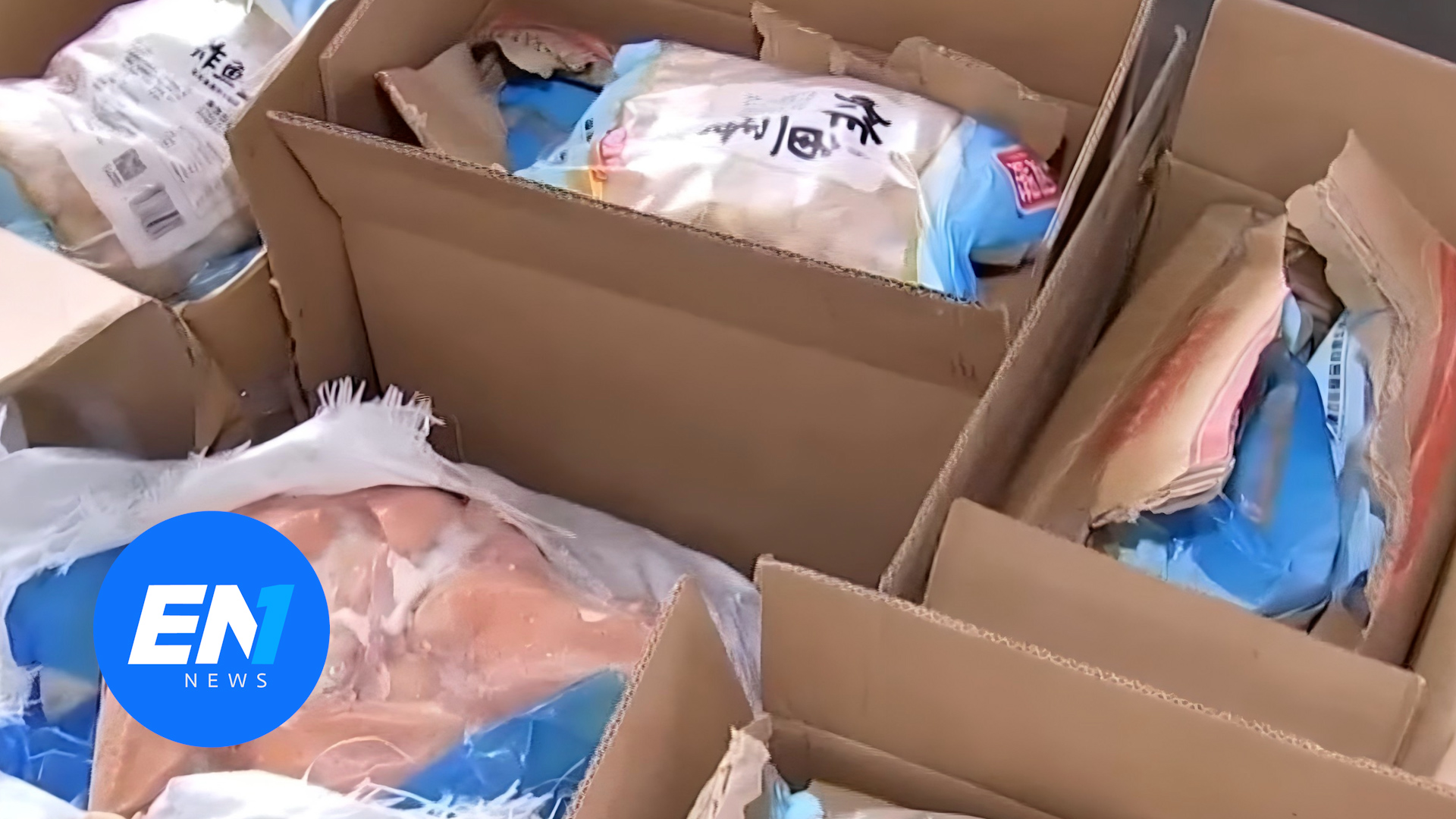 菲律宾查获一批中国走私冷冻品，5300箱、价值160多万